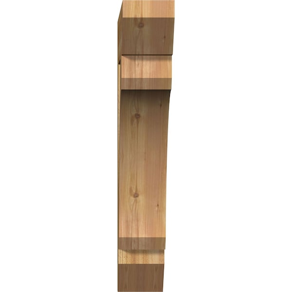 Legacy Slat Rough Sawn Bracket, Western Red Cedar, 6W X 30D X 36H